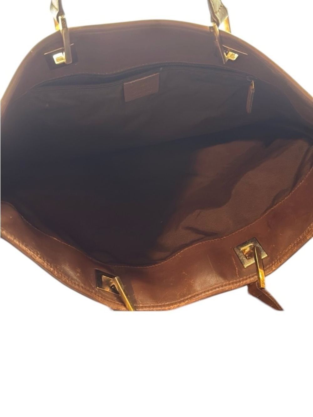Authentic Vintage Gucci Brown Tote - Picture 5 of 11